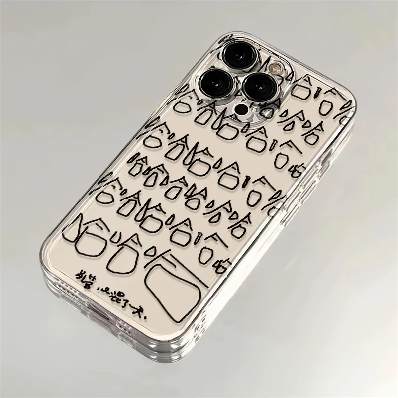 哈哈又混了一天适用苹果华为iPhone15/14promax13/12手机壳太空壳