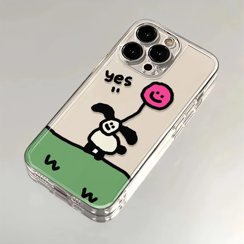 yes气球小羊适用苹果iPhone15/14/13promax创意手机壳11软12太空