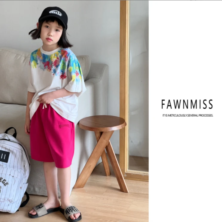 【调色盘】女中大童装2024新款时尚显瘦洋气宽松百搭套装Xk1030