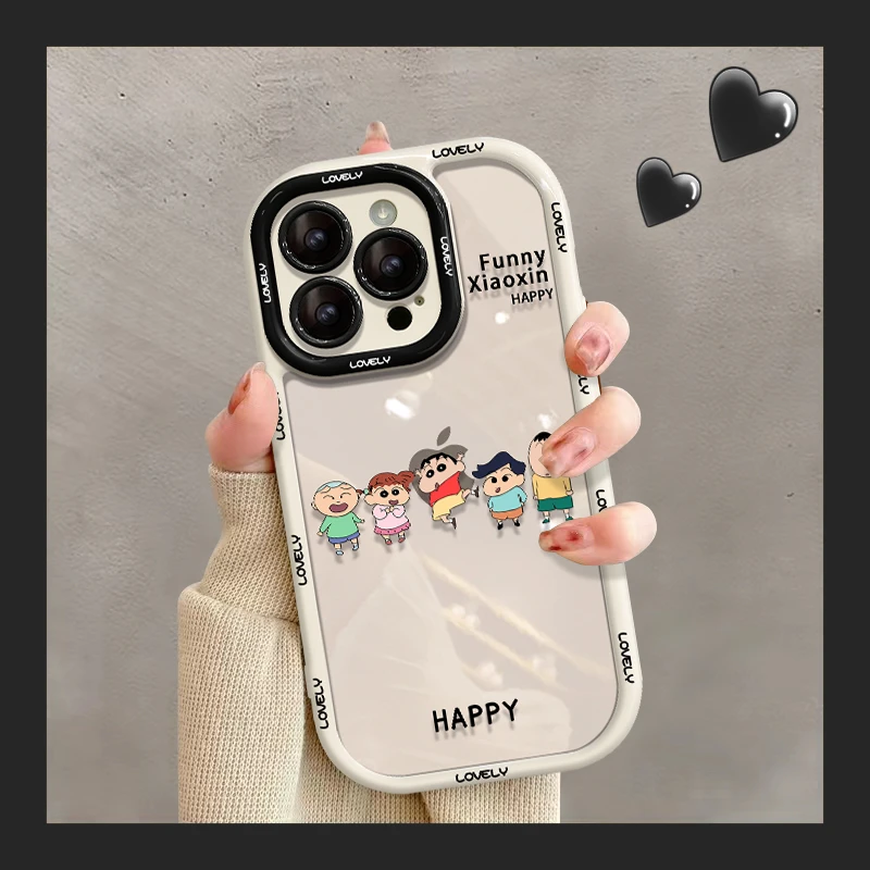 趣味卡通苹果华为vivo女oppo小米iPhone15promax透明亚克力手机壳