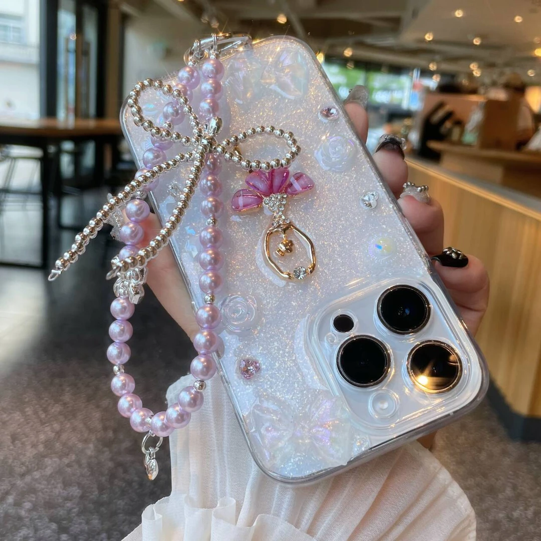 天使芭蕾水晶感女孩滴胶iphone15华为oppo小米vivo手机壳原创