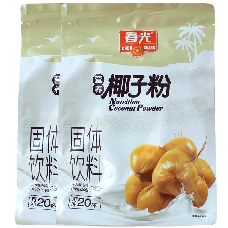 海南特产春光营养椰子粉320克袋速溶早餐椰汁椰奶椰浆即冲即饮