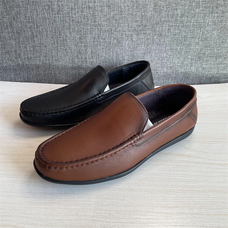 乐福鞋豆豆鞋软底透气舒适时尚一脚蹬男款夏季商务百搭男士驾车鞋