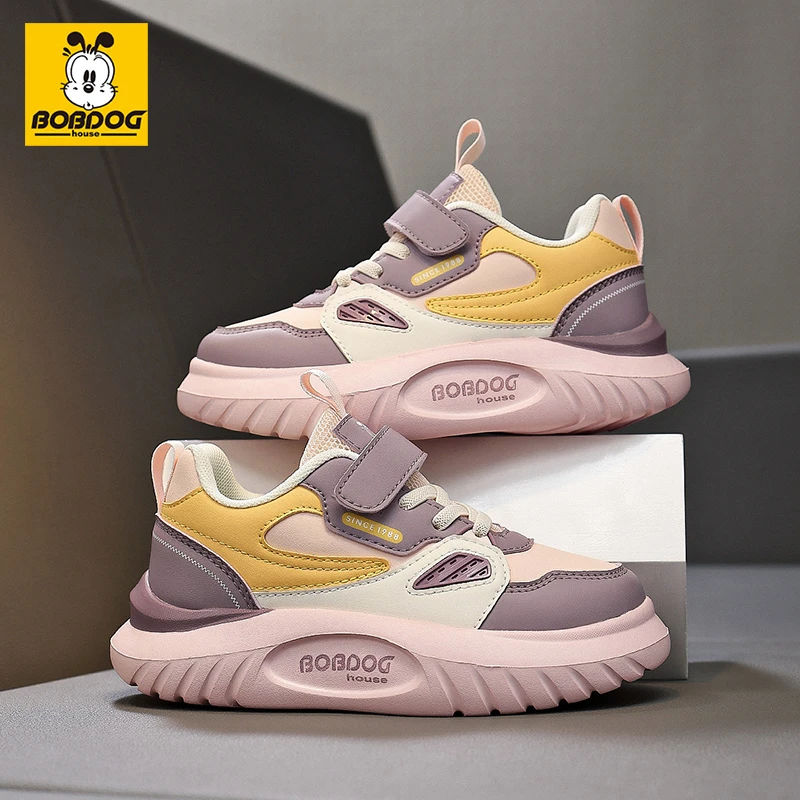 BOBDOGHOUSE/巴布豆家族童鞋夏季女童防滑减震时尚中大童运动潮鞋