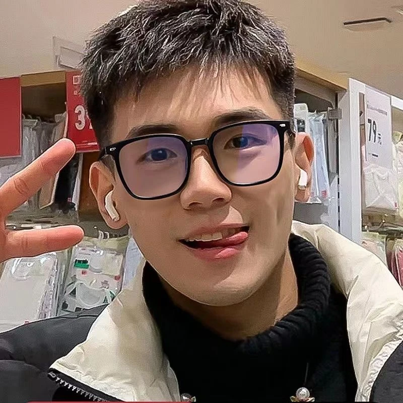 黑框眼镜近视男款大框有度数防蓝光辐射平光镜架网红