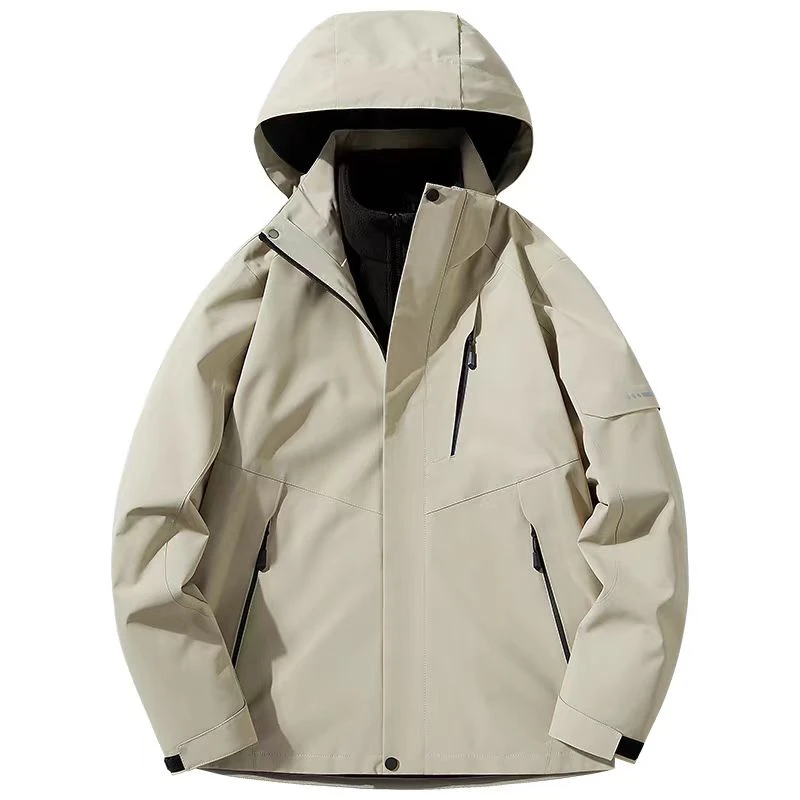 新款秋冬户外防风大码夹克冲锋衣