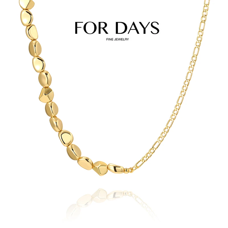 FOR DAYS 铜合金项链 欧美小众设计不规则颗粒项链