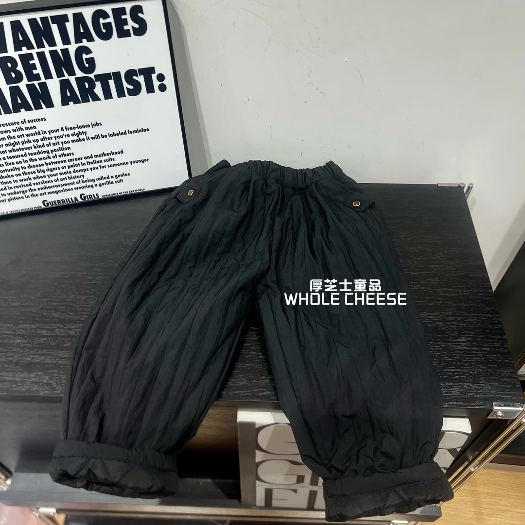 【奶芙裤】现货加厚夹棉休闲风中性百搭洋气宽松休闲韩版裤子