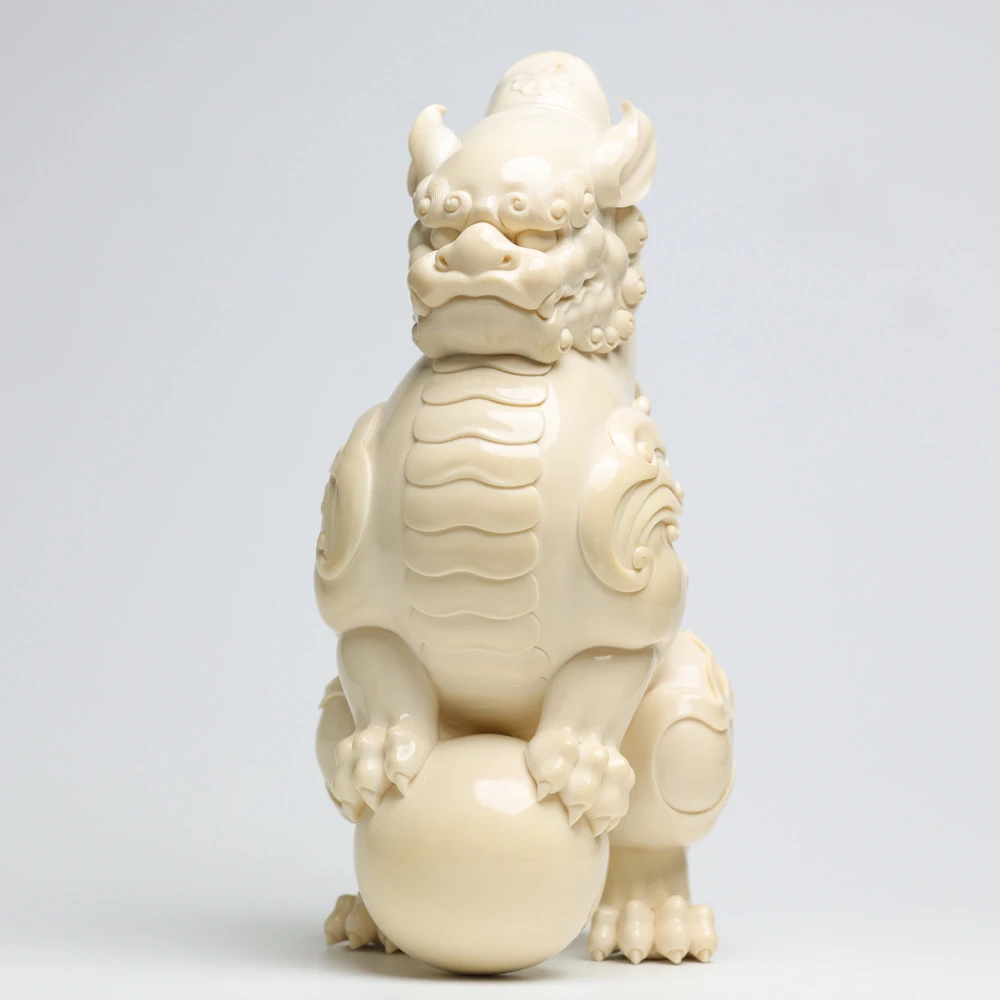 （湘工瑞兽）（天工言己作品）猛犸牙貔貅踩球有求必应