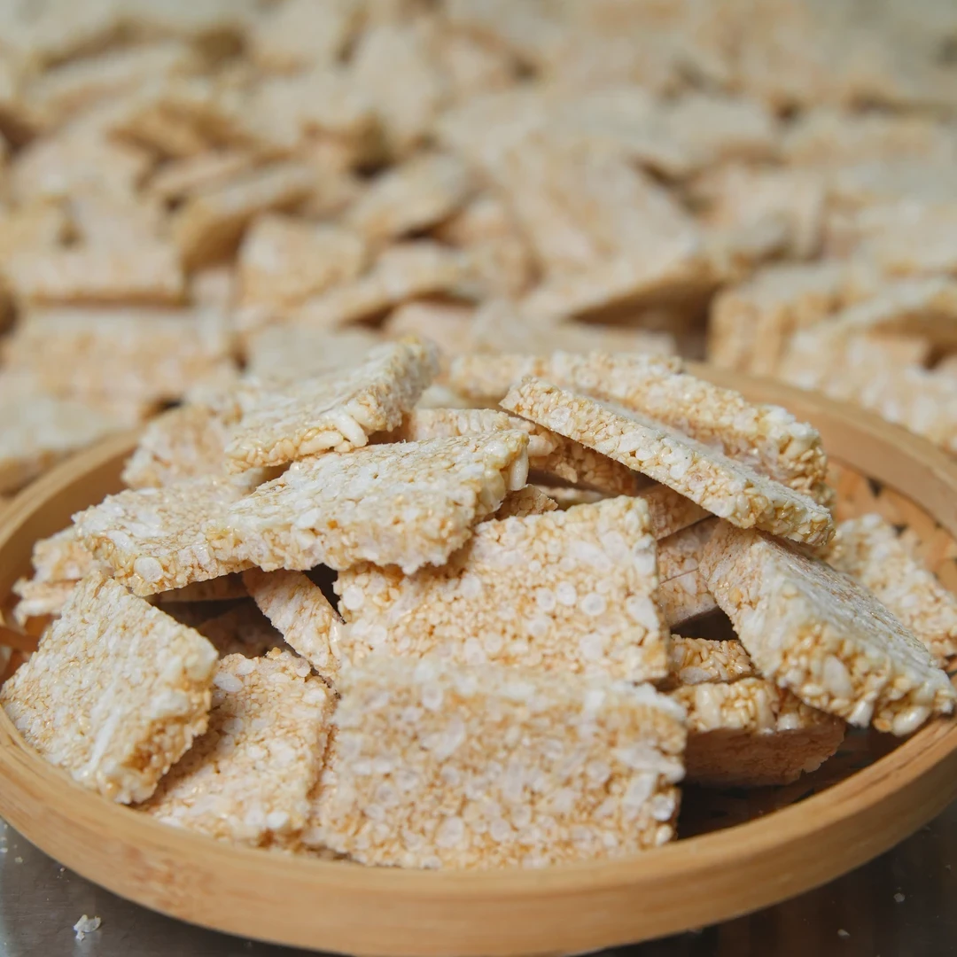 湖北特产手工炒米糖芝麻糖麻叶子休闲解馋怀旧小零食250g新包装