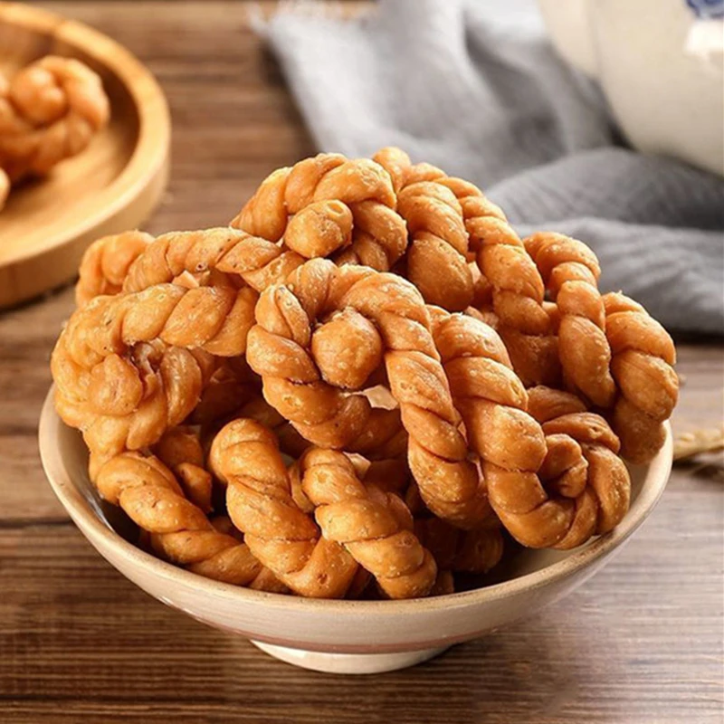 湖北特产手工麻花休闲零食老式酥脆老面麻花休闲250克/袋