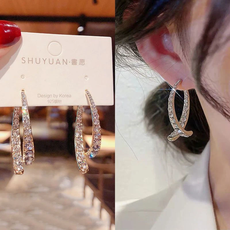 合金耳饰 韩国小众设计感耳环女2024年新款潮高级感轻奢耳