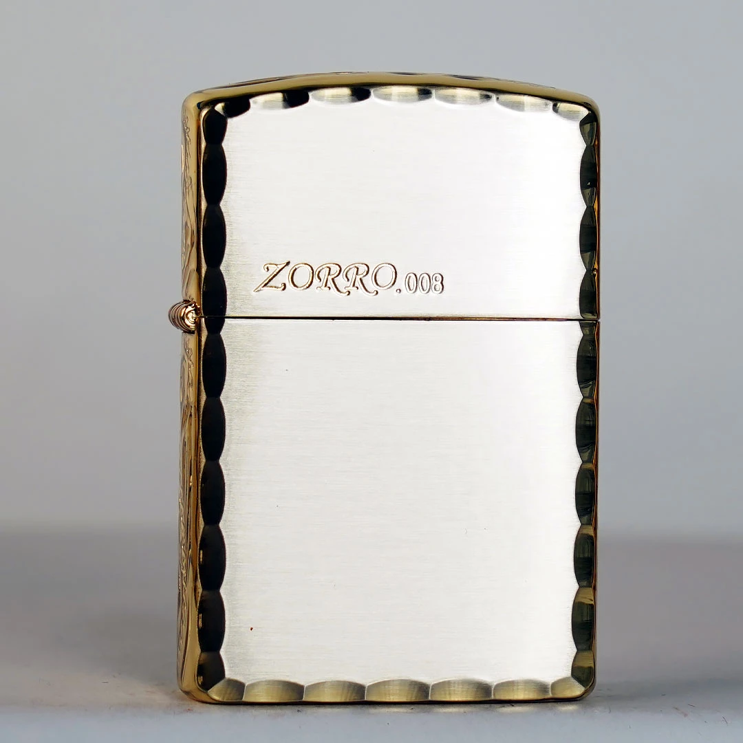 ZORRO达人-佐罗008照光双面精雕防风煤油打火机创意节日礼物个性