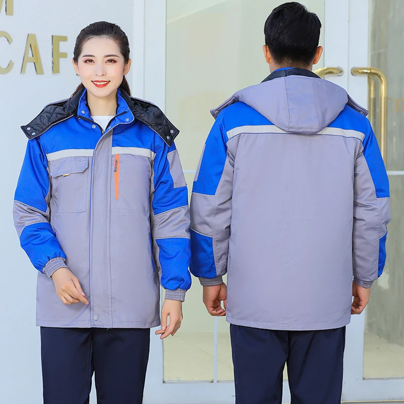 工作服定制男装棉袄劳保棉衣工厂服定制耐磨防寒保暖工地干活装修