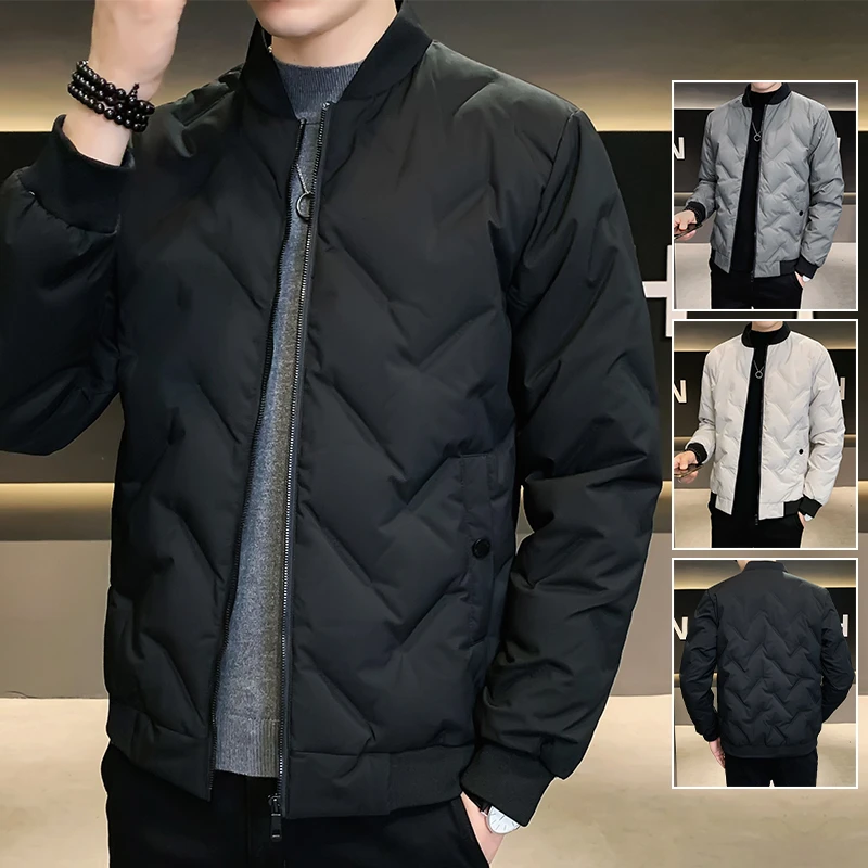 波司登白鸭绒羽绒服男士冬季新款潮时尚宽松保暖男装立领休闲青年