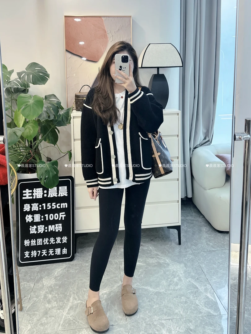 晨小胖-小个子秋冬双面呢小香风外套