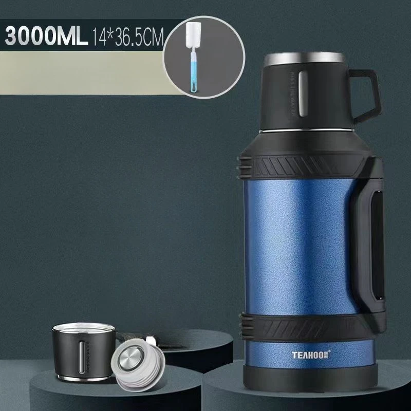 琪虎大容量真空保温壶旅游壶车载壶工地用壶学生用壶户外家居学校