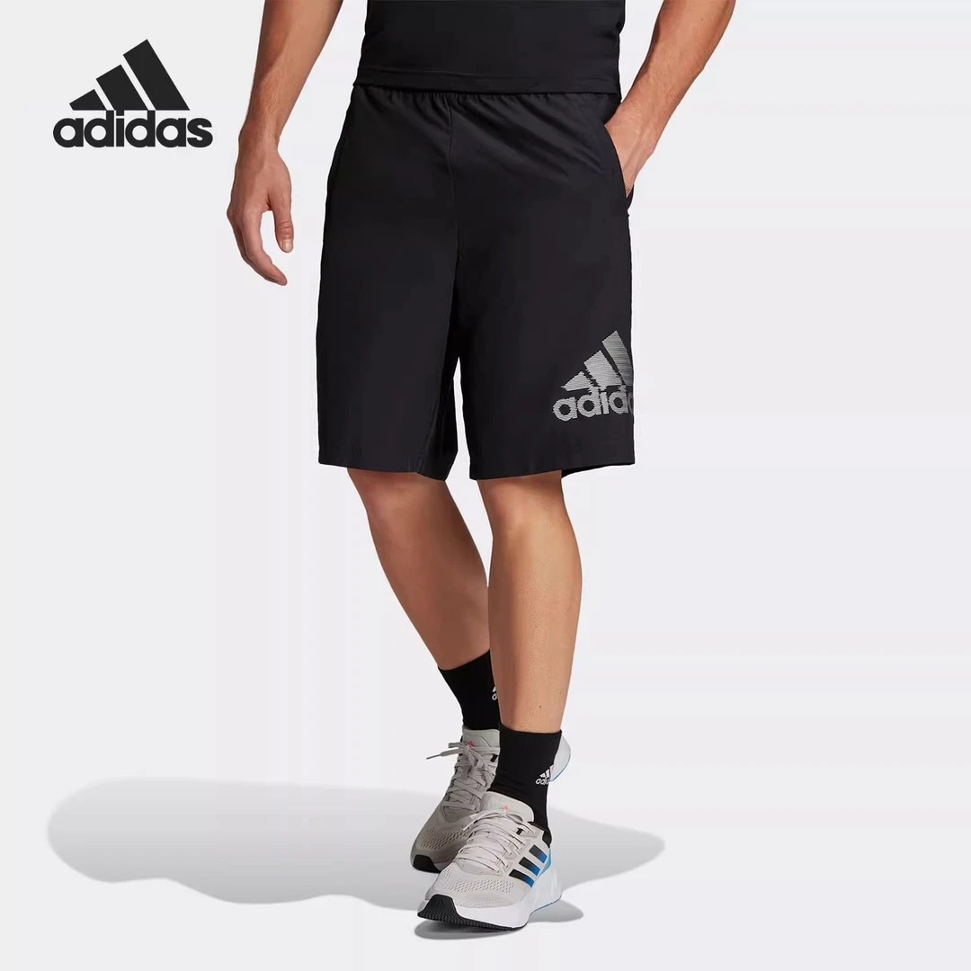 Adidas/阿迪达斯~~官方正品新款梭织训练男子运动健身短裤 HF7201