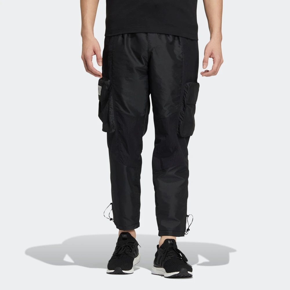 Adidas/阿迪达斯--男子新款跑步梭织速干运动工装收口长裤 HT0523