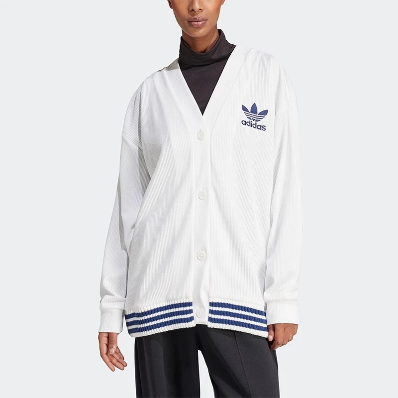 Adidas/阿迪达斯~~三叶草CARDIGAN女士针织宽松开衫IT9829