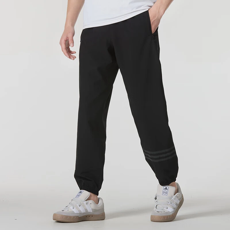 阿迪达斯~~三叶草男裤新运动裤透气束脚裤跑步健身训练长裤IP1040