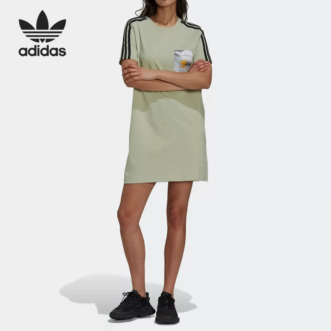 Adidas/阿迪达斯官方正品 Dress三叶草女子运动时尚连衣裙 HA4720