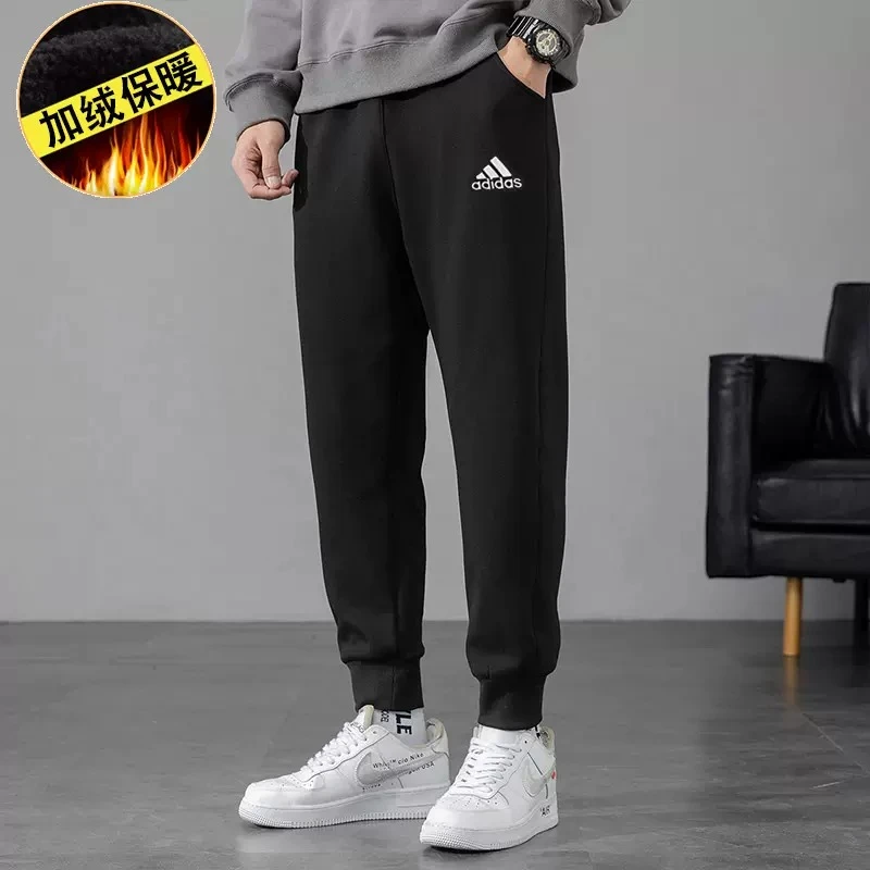 Adidas/阿迪达斯运动裤男子休闲运动裤加绒保暖针织长裤冬 IB2769