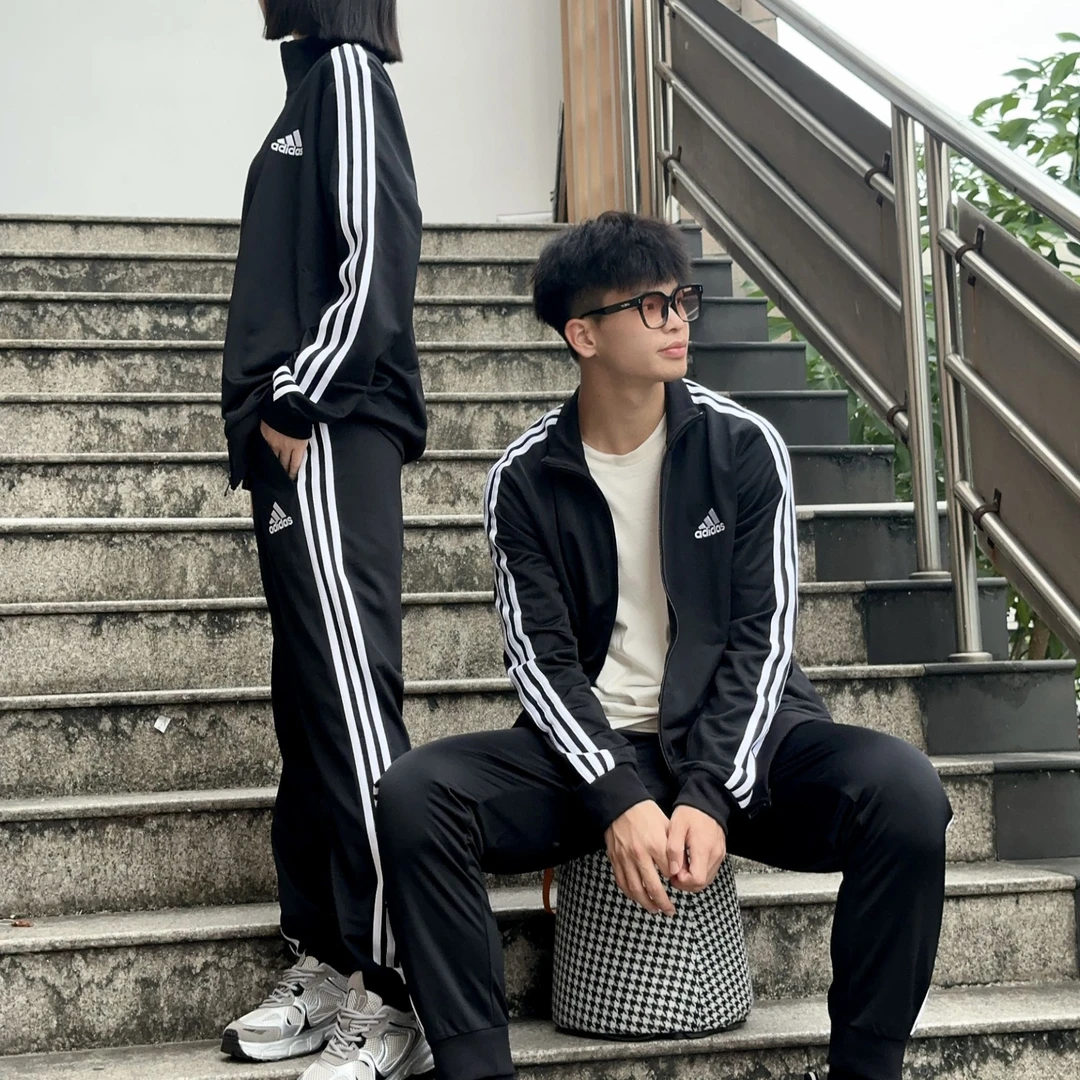 Adidas/阿迪达斯|秋季男款三条纹运动立领长袖套装M 3S TR GK9651