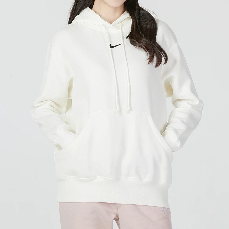 NIKE耐克正品卫衣女2024新款加绒保暖套头衫宽松舒适运动服DQ5861