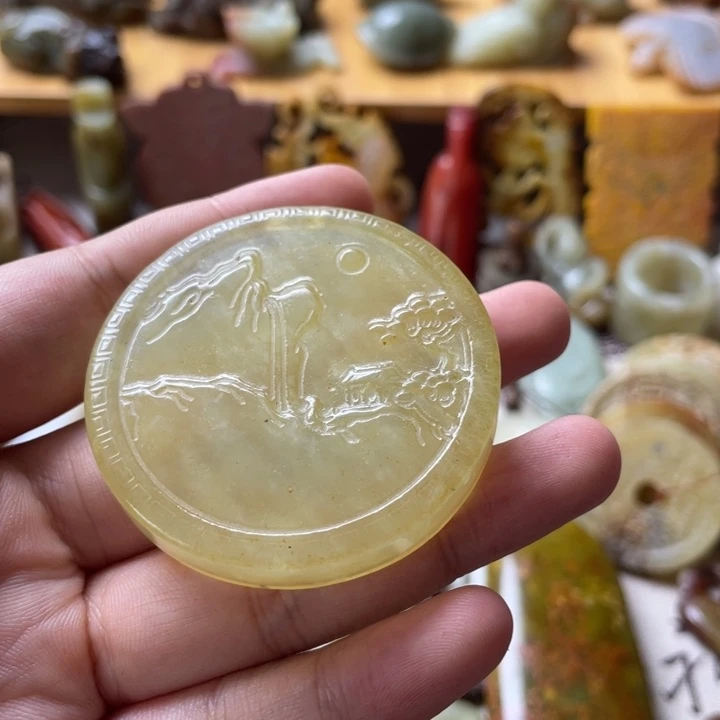 蛇纹石玉颈饰未镶嵌61