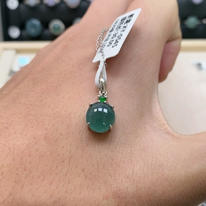 【闪购商品】翡翠颈饰银S925镶嵌怼*怼