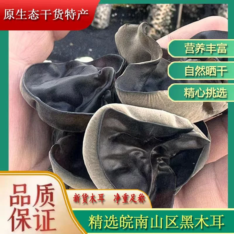 黑木耳山区农家自产泡发率高无增重精选肉厚无根椴木头茬秋木耳