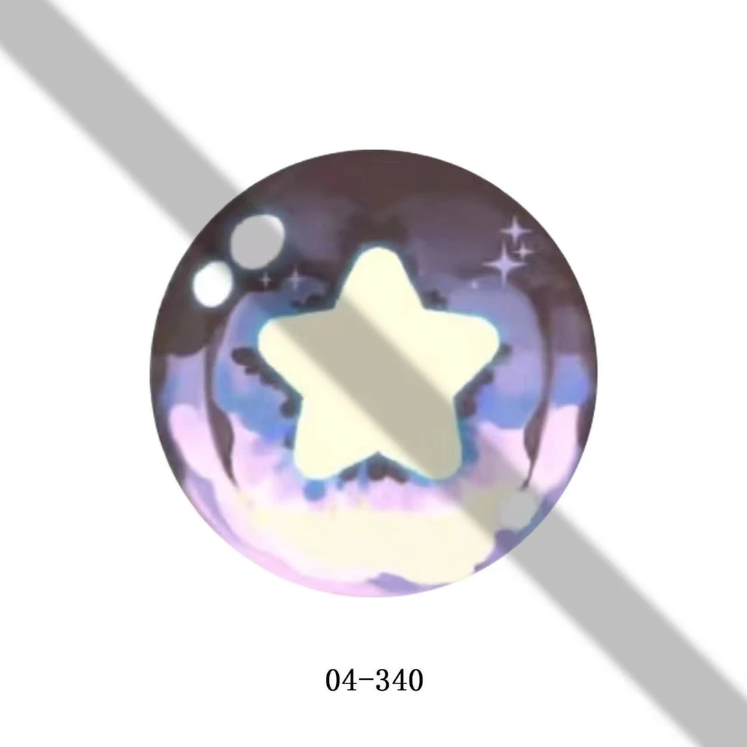 彩色日系通用配件兽装定制furry兽瞳兽眼球珠防尘网打印眼睛镜片