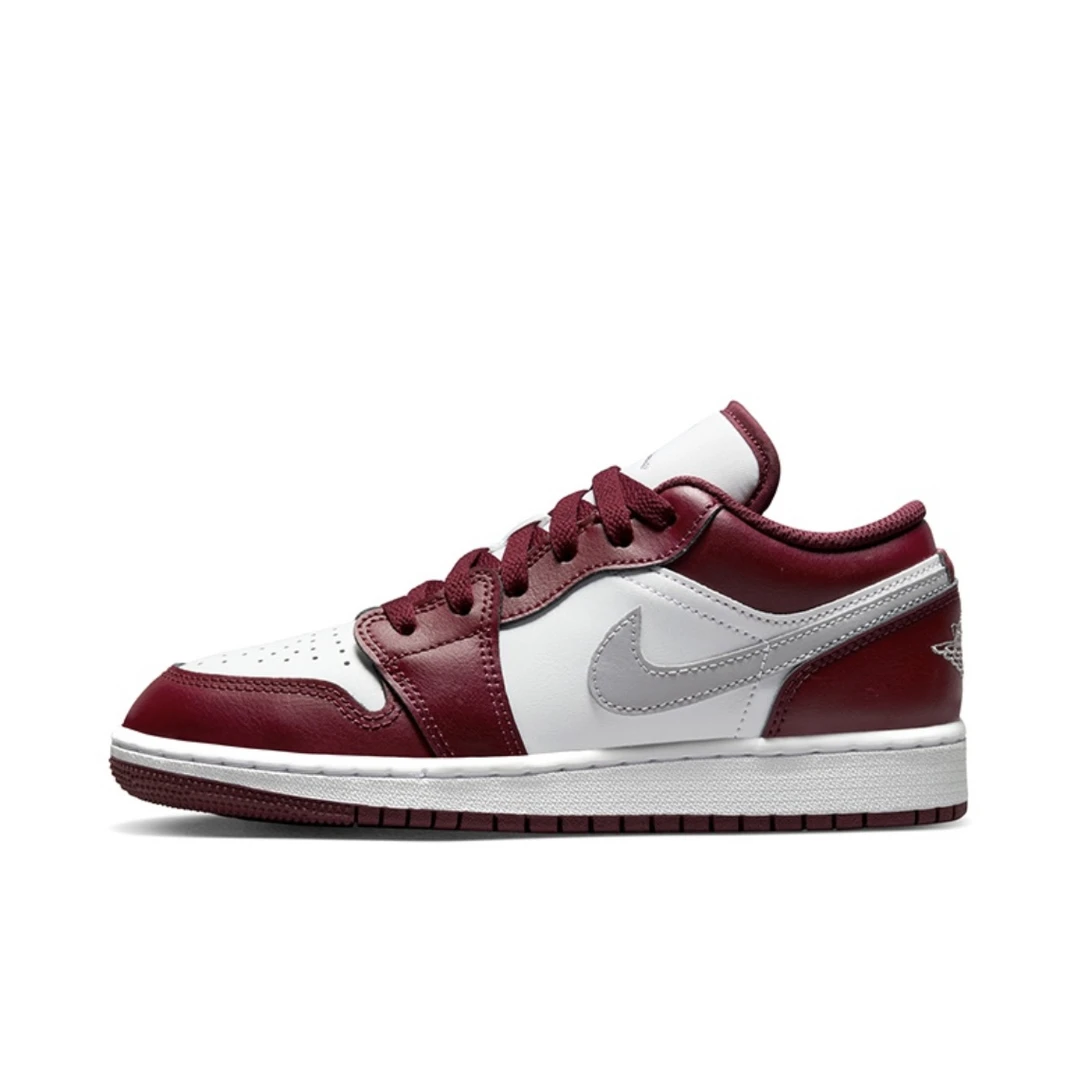 Air Jordan 1 Low GS 波尔多酒红 女款低帮 复古篮球鞋553560-615