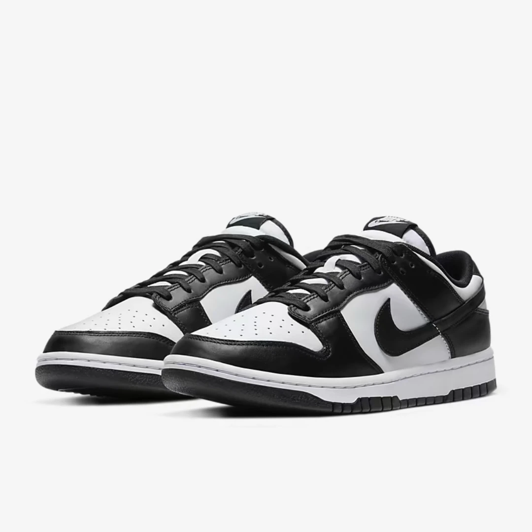 Nike耐克Dunk Low黑白熊猫 潮流复古 男款低帮休闲板鞋DD1391-100
