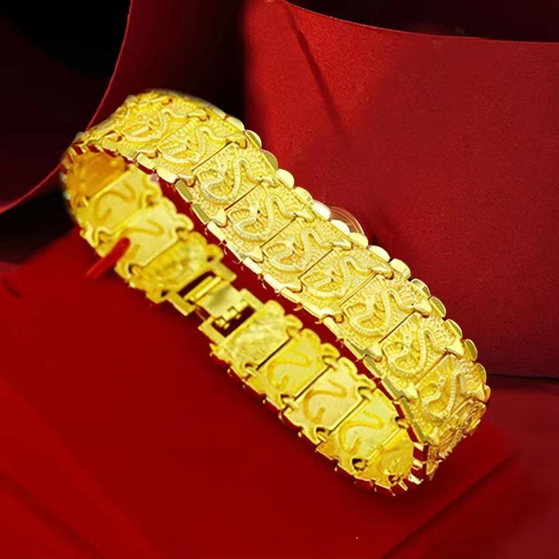 合金手链 龙纹手链 经典百搭 时尚潮流 大气