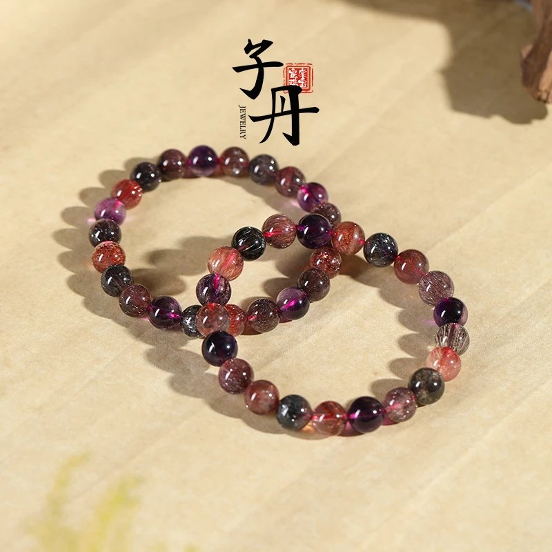 【诗语】高品超七手串素圈 9mm多样性发一 T2-013 B3-205