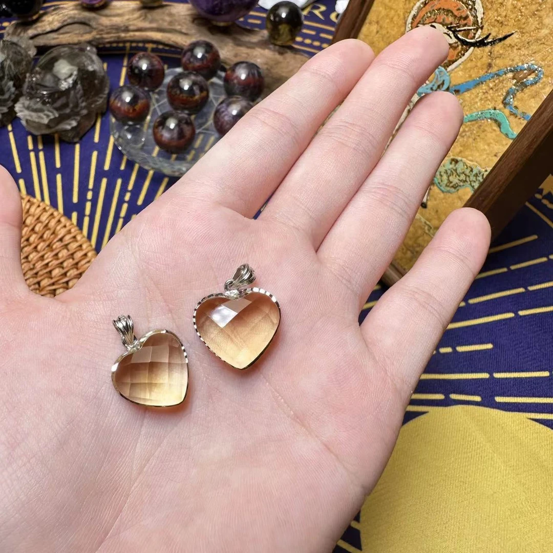 【诗语】黄水晶吊坠 QT-467 C3-215（多样性/发一个）