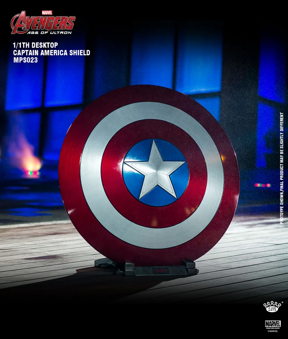 KA漫威正版电影道具美国队长1:1金属盾牌立式手办模型收藏摆件