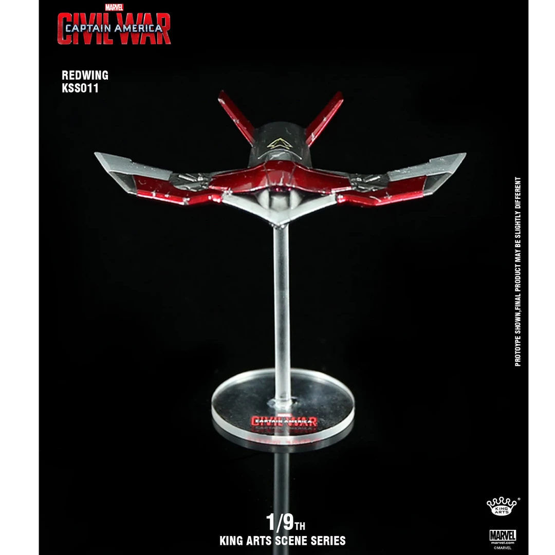 正版漫威授权KA美国队长3复仇者联名1/9猎鹰侦察机红翼情景手办