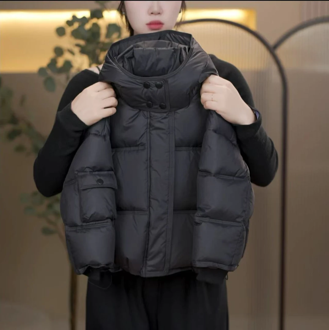 男童冬季羽绒服儿童撞色加厚男孩冬款500151百搭连帽宽松韩版