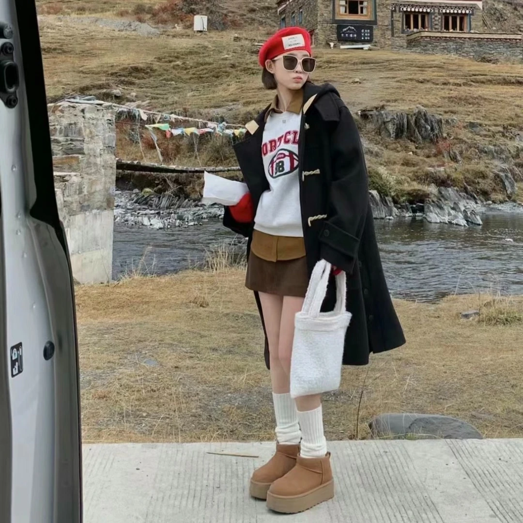 【NO退NO换】按编号完美主义者慎拍桑坡皮毛一体百搭雪地靴保暖福利