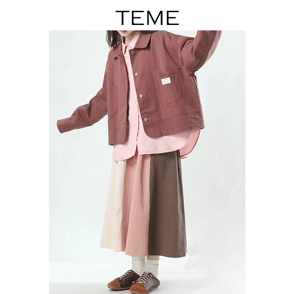 【女装优选WL】TEME休闲工装短款外套2E102D0302