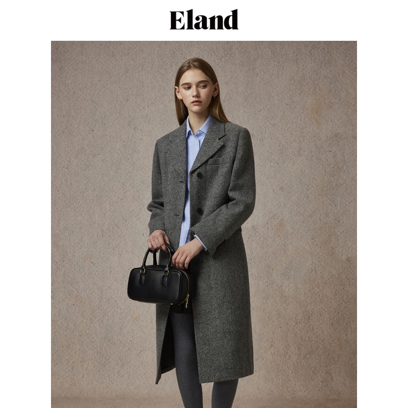 【女装优选YZ】Eland衣恋毛呢外套女EEJWE4TE11