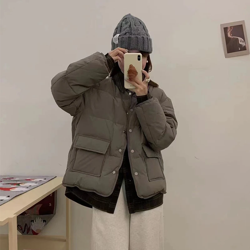 【女装优选FY】GUMG衬衫领拼接羽绒服GM10130