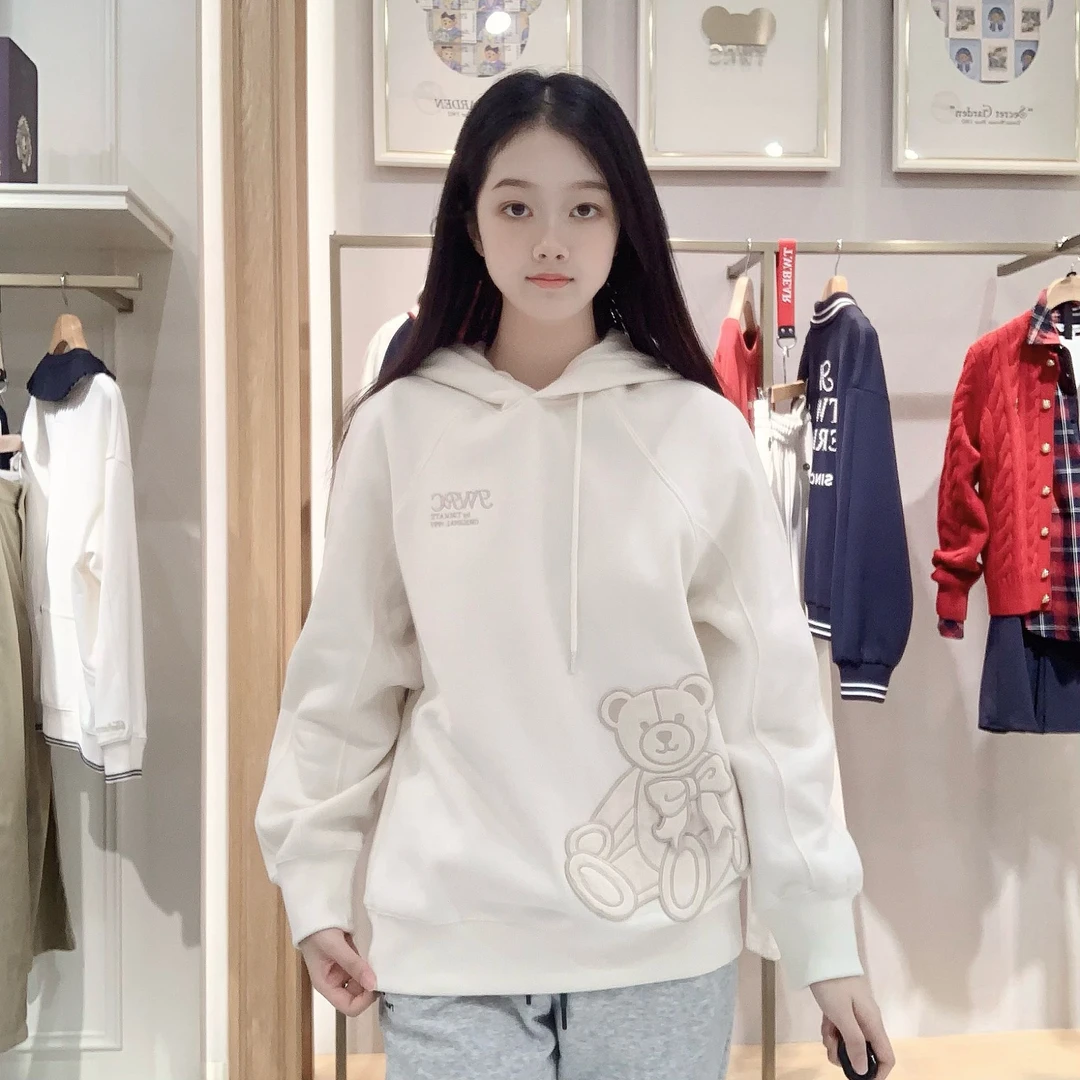 【女装优选KY】Teenie Weenie小熊女士休闲简约时尚卫衣TTMW24OT02Z