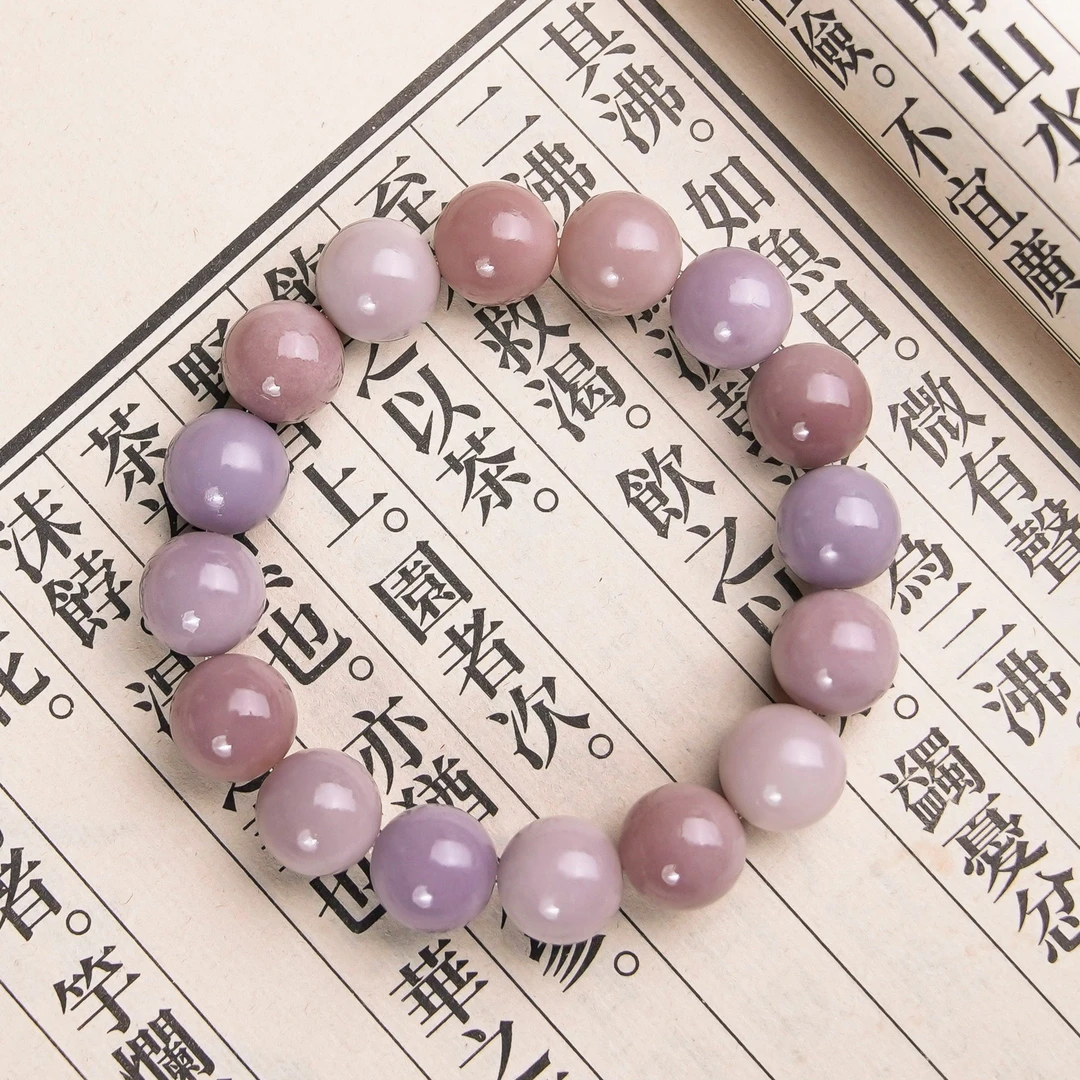 紫霞仙子12mm单圈白玉菩提稀有色绕指柔香芋色灰菩提学生文玩