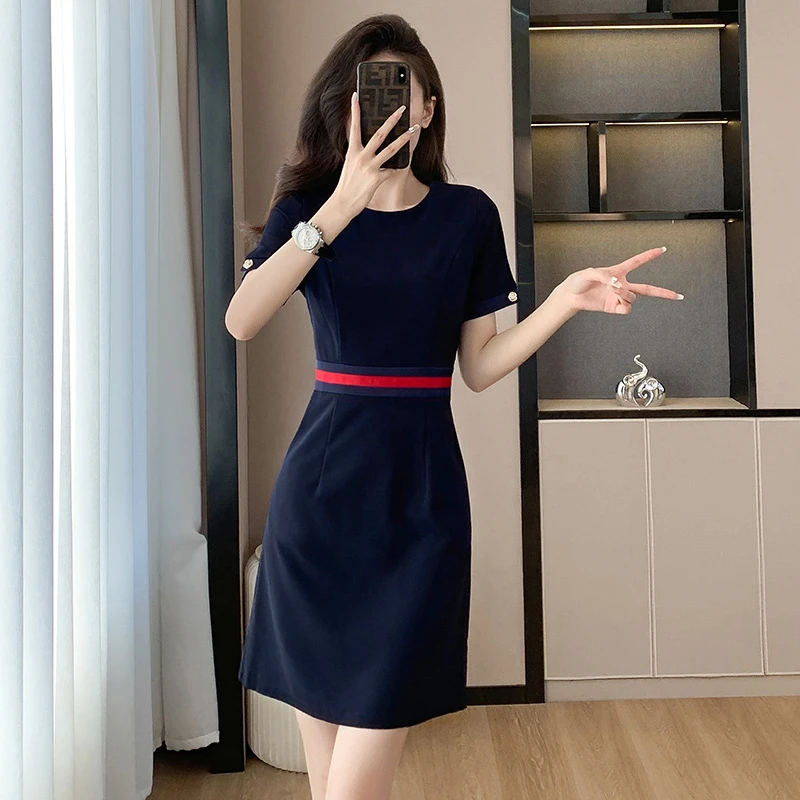 空姐职业装连衣裙工作服女神范气质空乘务员制服售楼部工装正装裙