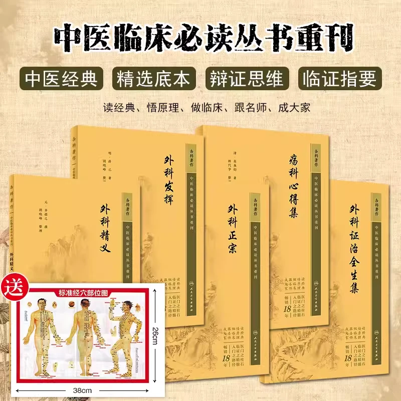 中医临床必读丛书重刊外科精义外科发挥5本套装 9787117344722