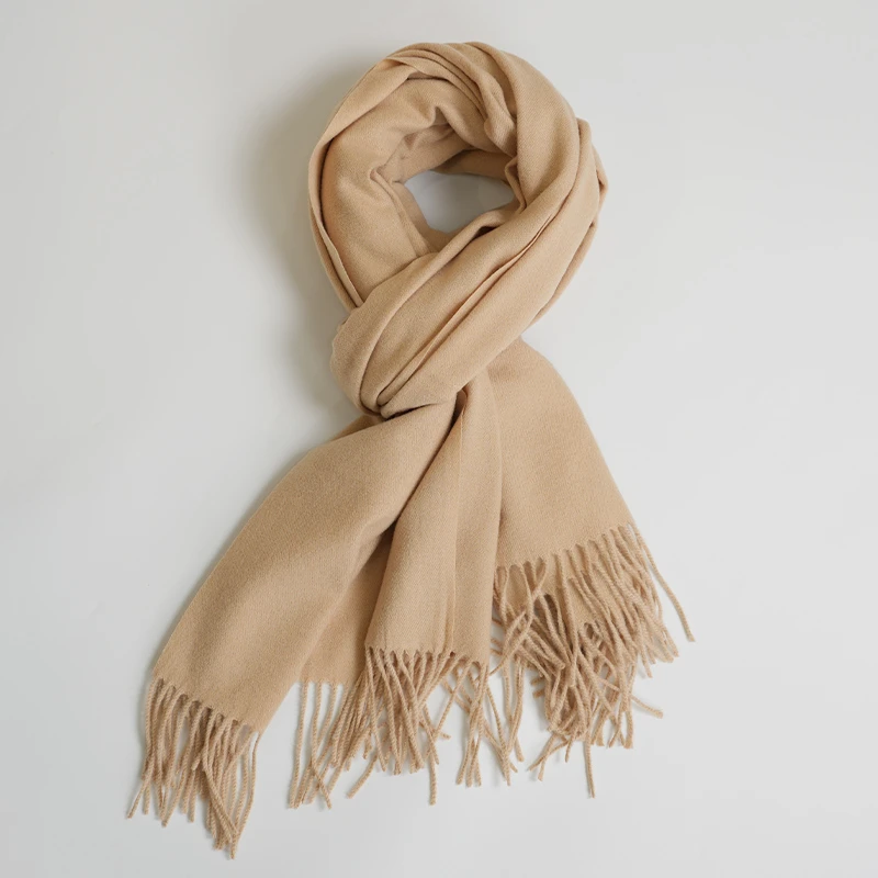 2m*0.6m--100纯色针织经典羊毛时尚围巾长款加厚保暖